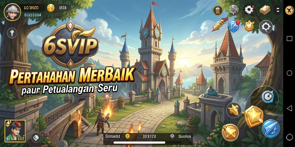 Tampilan gameplay 6SVIP yang menarik dan penuh aksi Tower Defense.