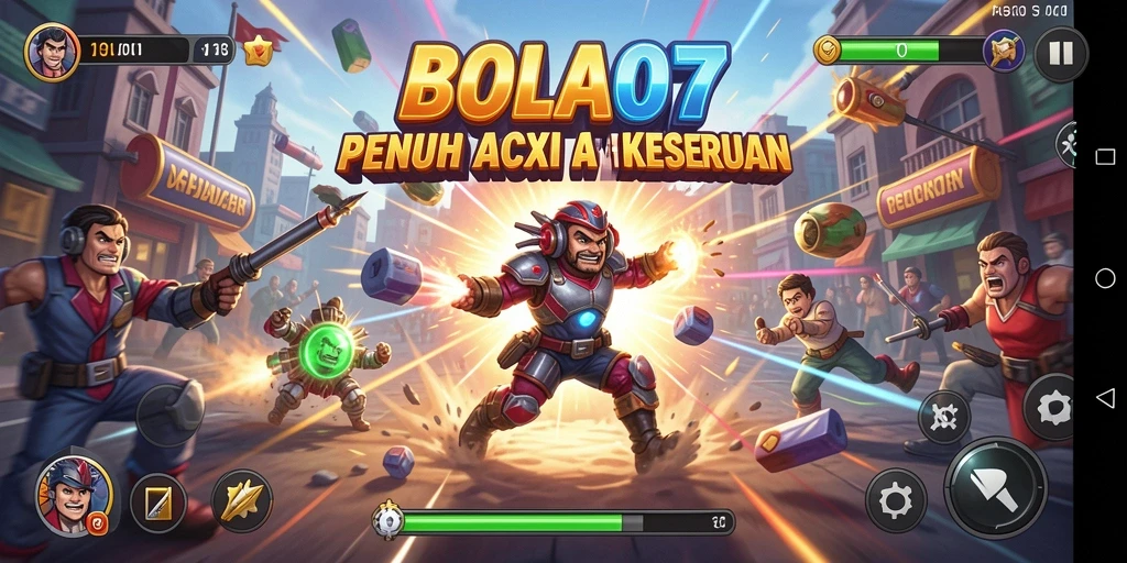 Screenshot BOLA07 menunjukkan aksi gameplay yang seru dan mendebarkan.