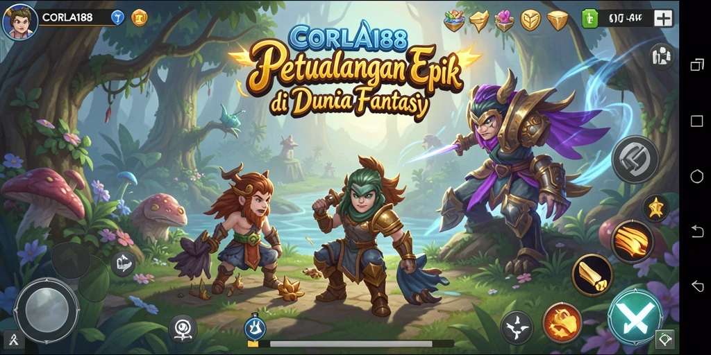 Tampilan gameplay petualangan menakjubkan di CORLA188 yang penuh aksi.