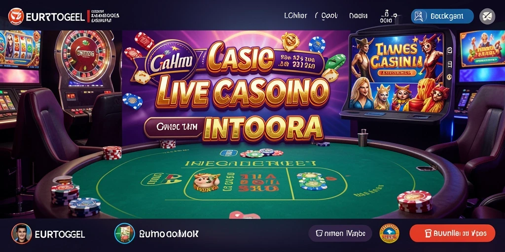 Tampilan gameplay interaktif EUROTOGEL dengan dealer langsung.