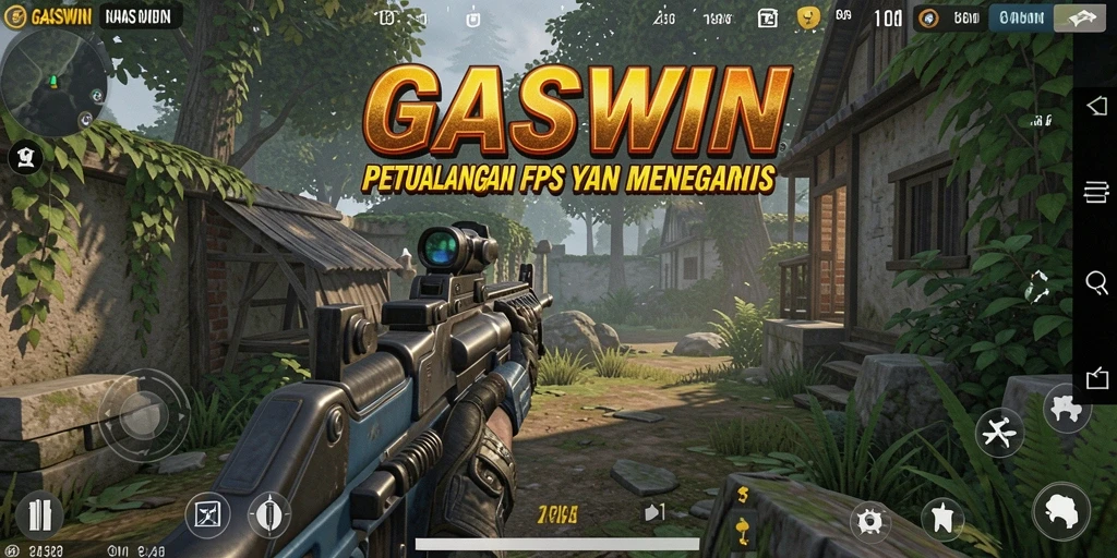 Tampilan gameplay <strong>GASWIN</strong> dalam aksi pertarungan seru.
