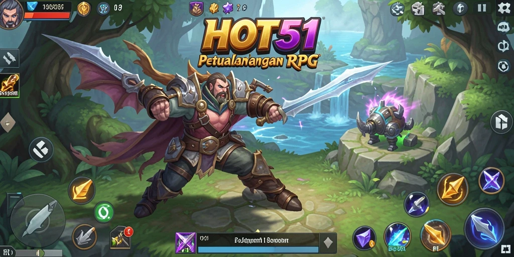 Tangkapan layar gameplay HOT51 yang menampilkan aksi seru dan petualangan RPG.