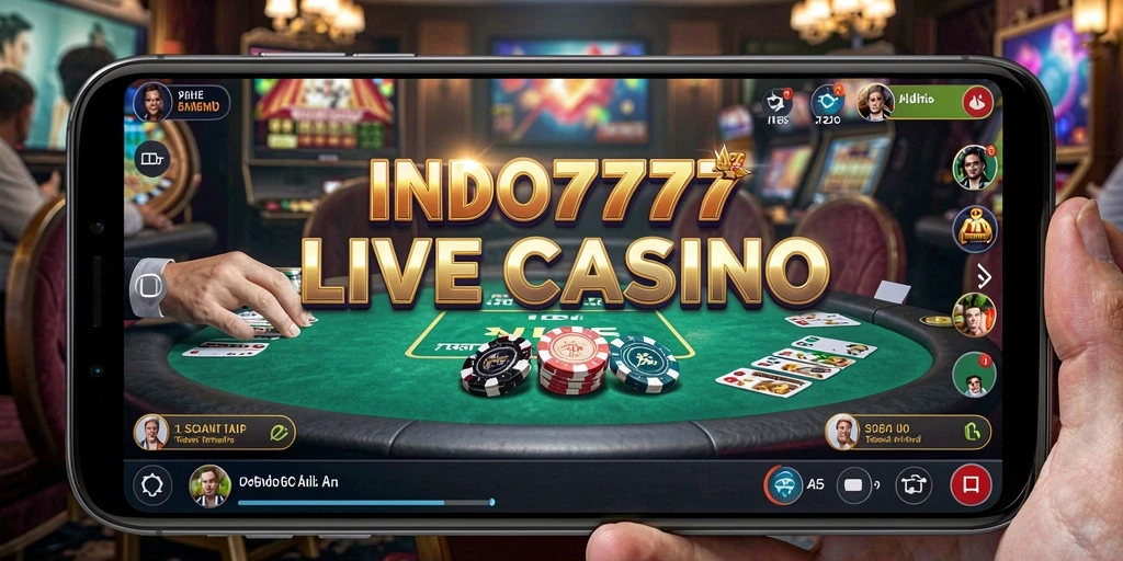 Tampilan grafik yang menawan dari permainan Live Casino di INDO777.