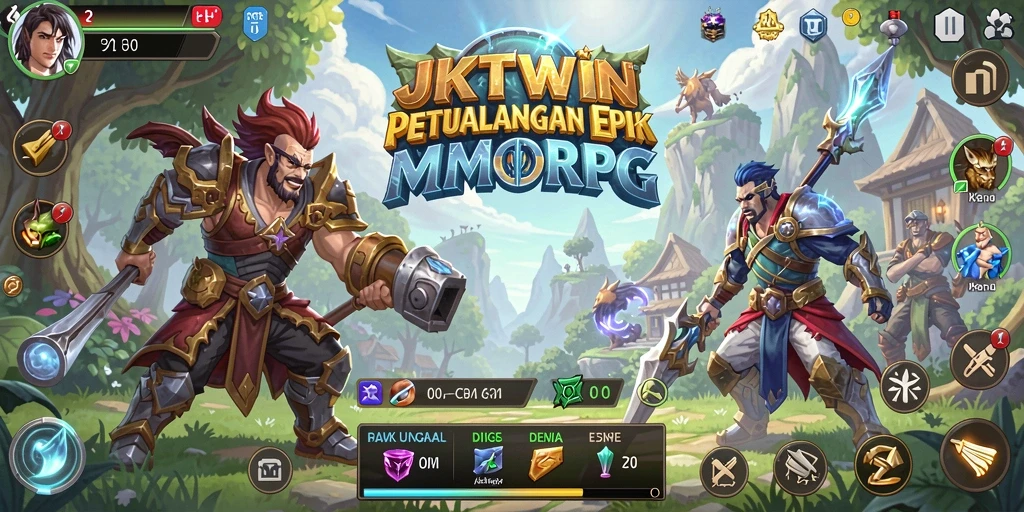 Tampilan gameplay epik dari JKTWIN yang menyajikan petualangan menarik.