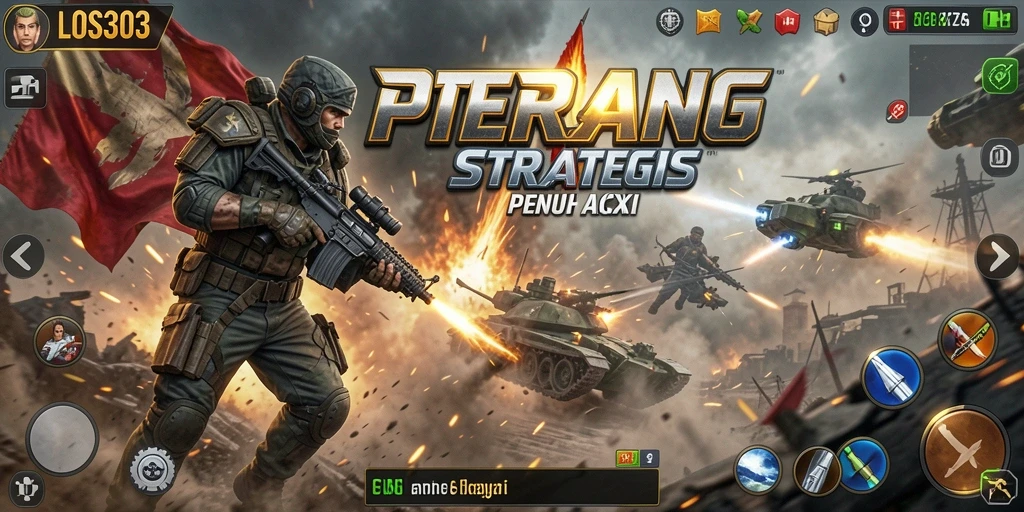Tangkapan layar gameplay intens permainan TPS LOS303.