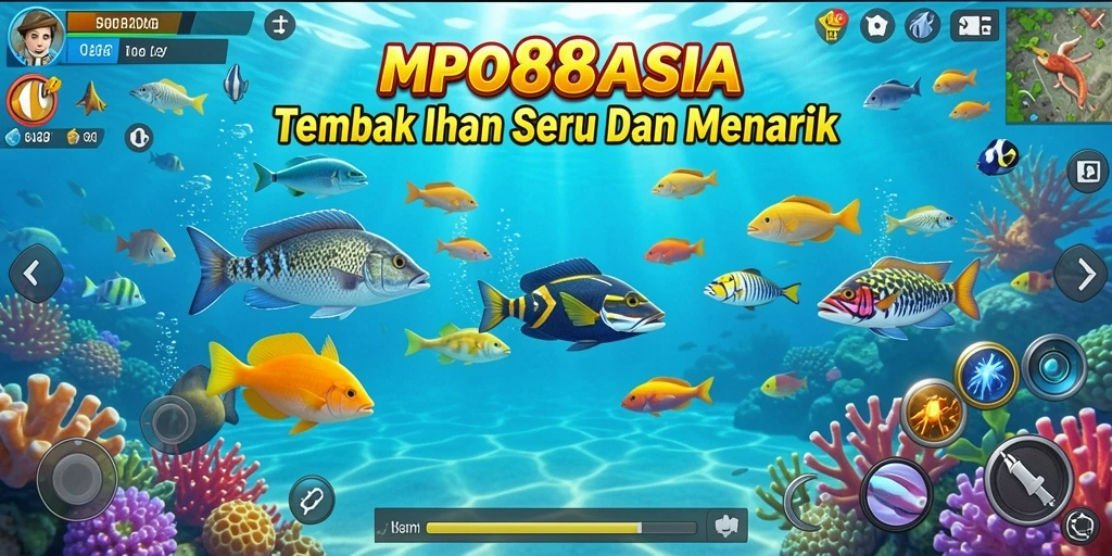 Tampilan gameplay MPO88ASIA dengan tema Tembak Ikan yang seru.