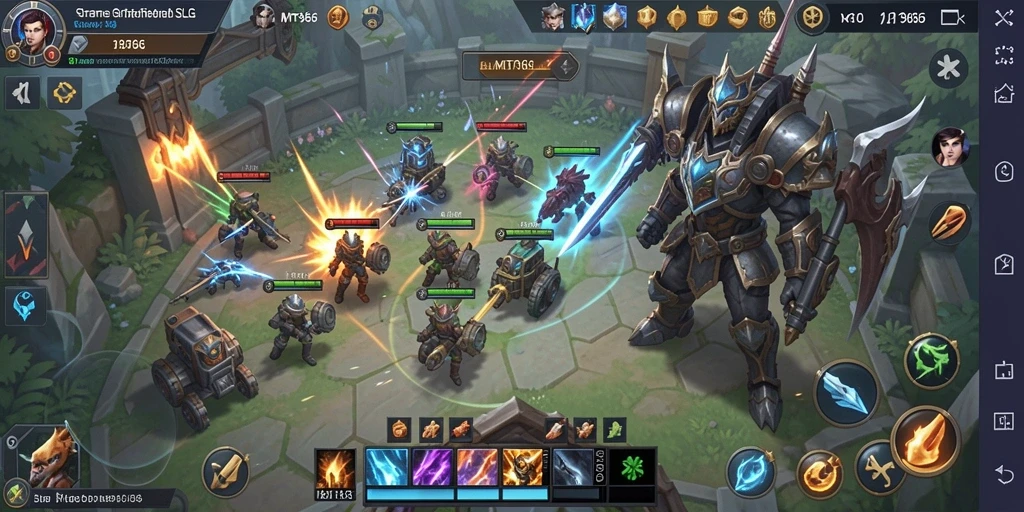 Tampilan gameplay SLG yang seru dan menantang di MT966.