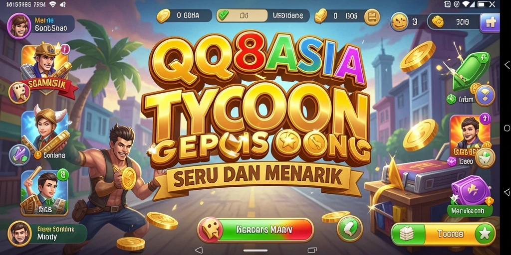 Tampilan gameplay seru dalam QQ88ASIA di dunia Tycoon.