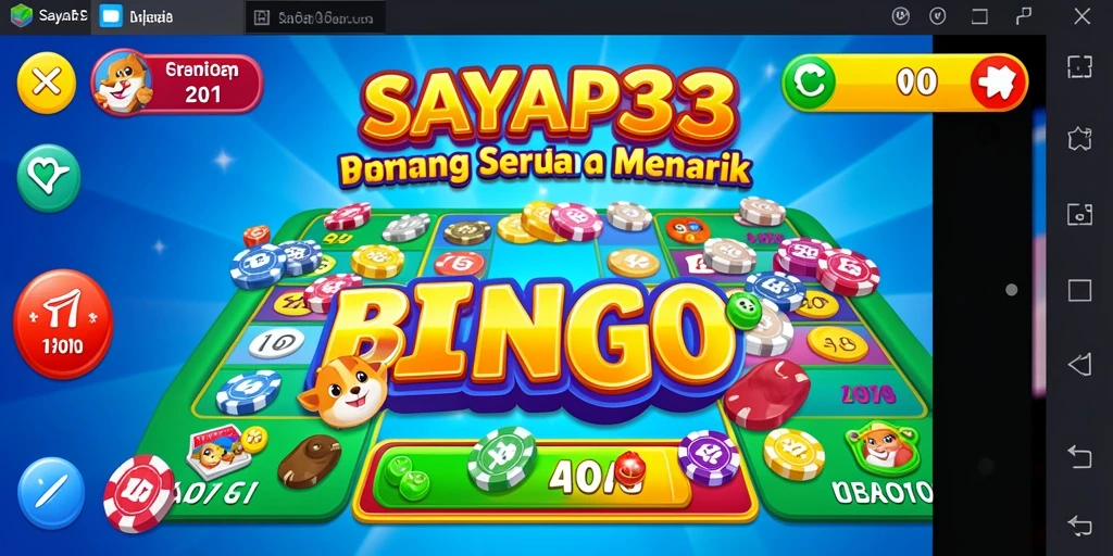 Screenshot utama SAYAP33 menampilkan antarmuka permainan Bingo yang mengasyikkan.